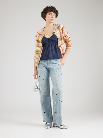 Top di HOLLISTER in blu