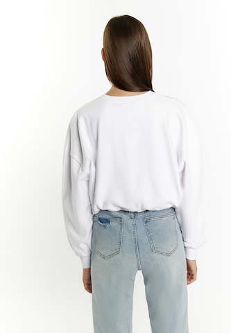 MYMO Sweatshirt 'Keepsudry' in Wit