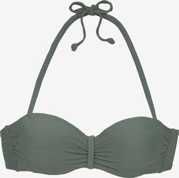 SUNSEEKER Bandeau Bikinitop in Groen: voorkant