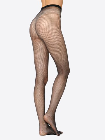 Collants ' Glitzer Netzstrumpfhose ' Nur Die en noir