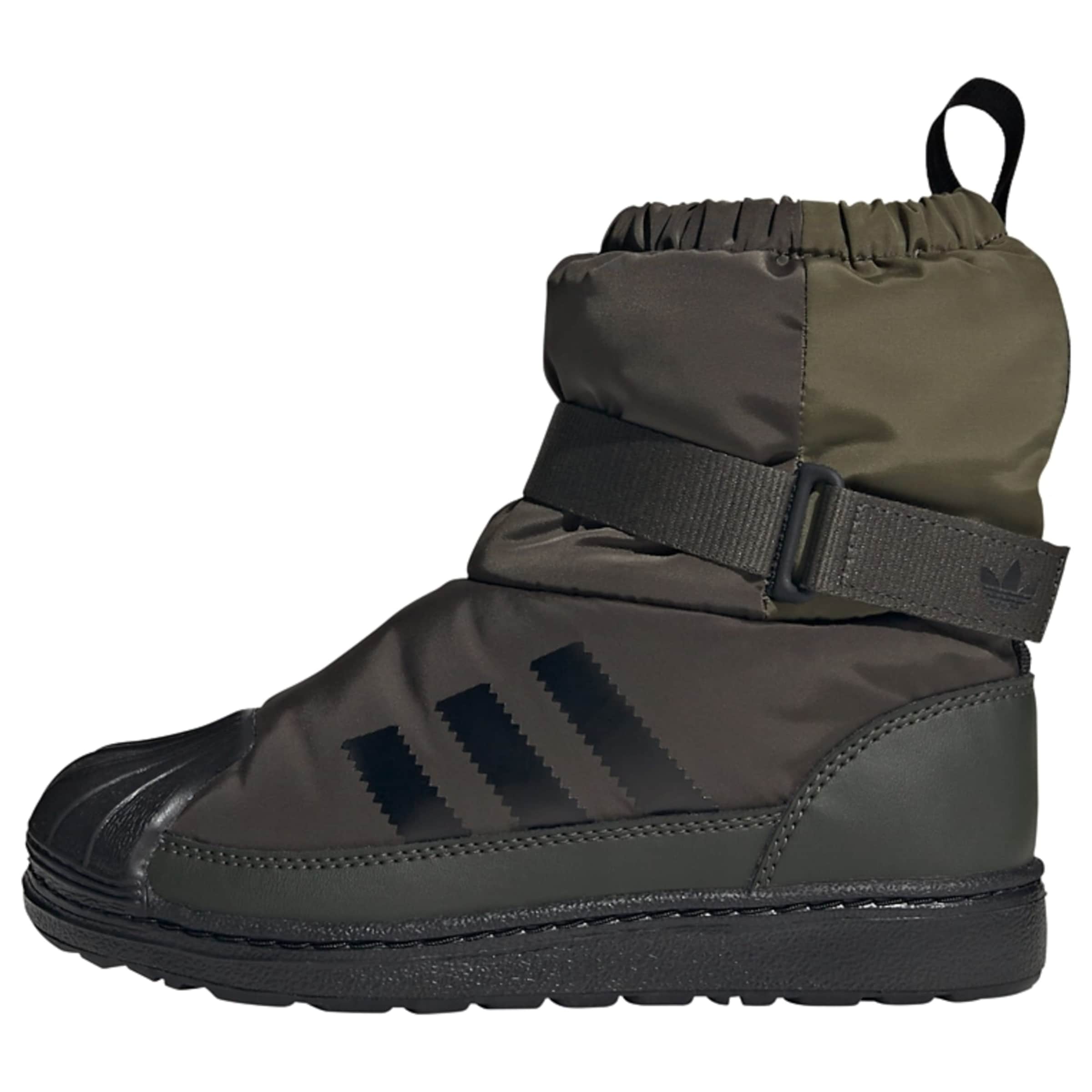 ADIDAS ORIGINALS - Botas de nieve 'Superstar 360' en verde: frente