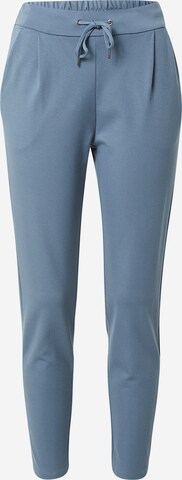 VERO MODA Pleat-Front Pants 'Eva' in Blue: front