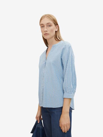 TOM TAILOR Bluse in Blau