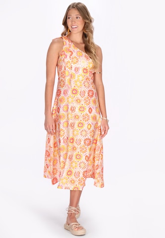 Robe d’été 'Festival' IZIA en orange