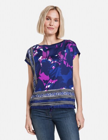 GERRY WEBER Blouse in Blauw: voorkant