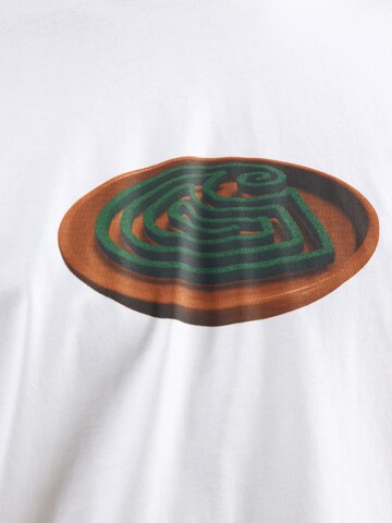 balts Carhartt WIP T-Krekls 'Spiral'