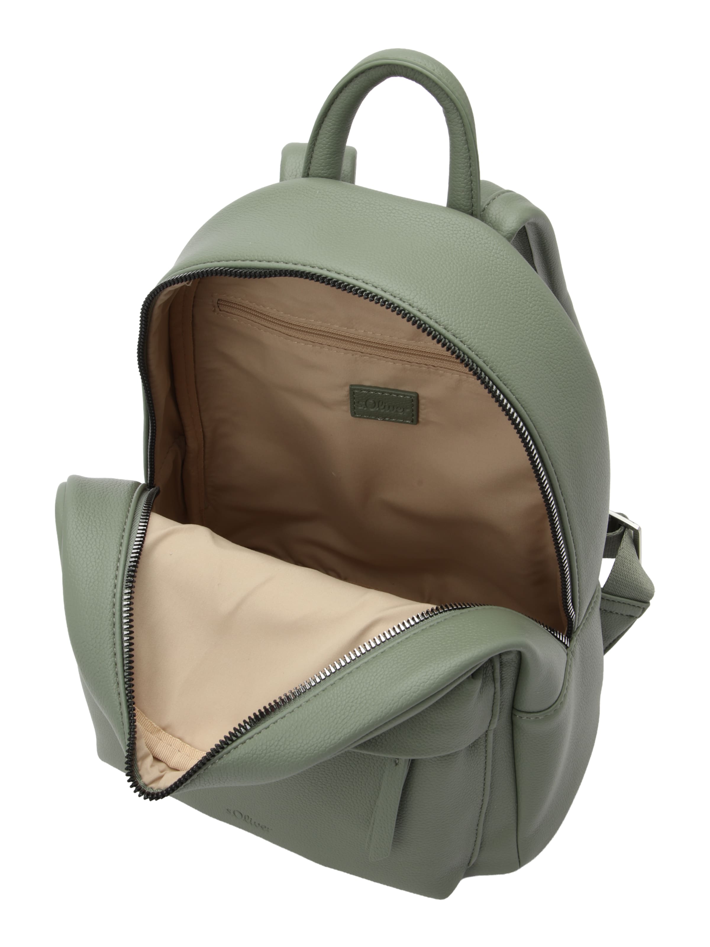 s.Oliver Рюкзак в Зеленый: сверху