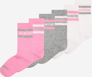Chaussettes CONVERSE en gris : devant