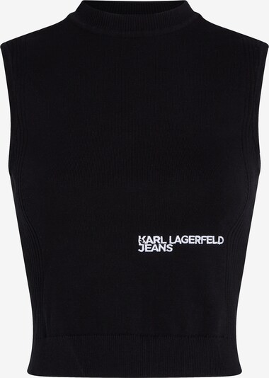 KARL LAGERFELD JEANS Tops en tricot en noir / blanc, Vue avec produit