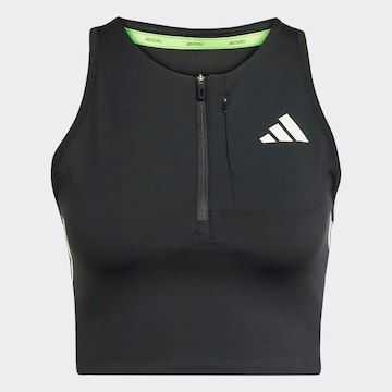 ADIDAS PERFORMANCE Спортен топ 'Adizero' в черно: отпред