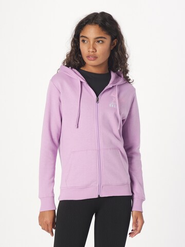 SKECHERS Athletic Zip-Up Hoodie in Purple: front