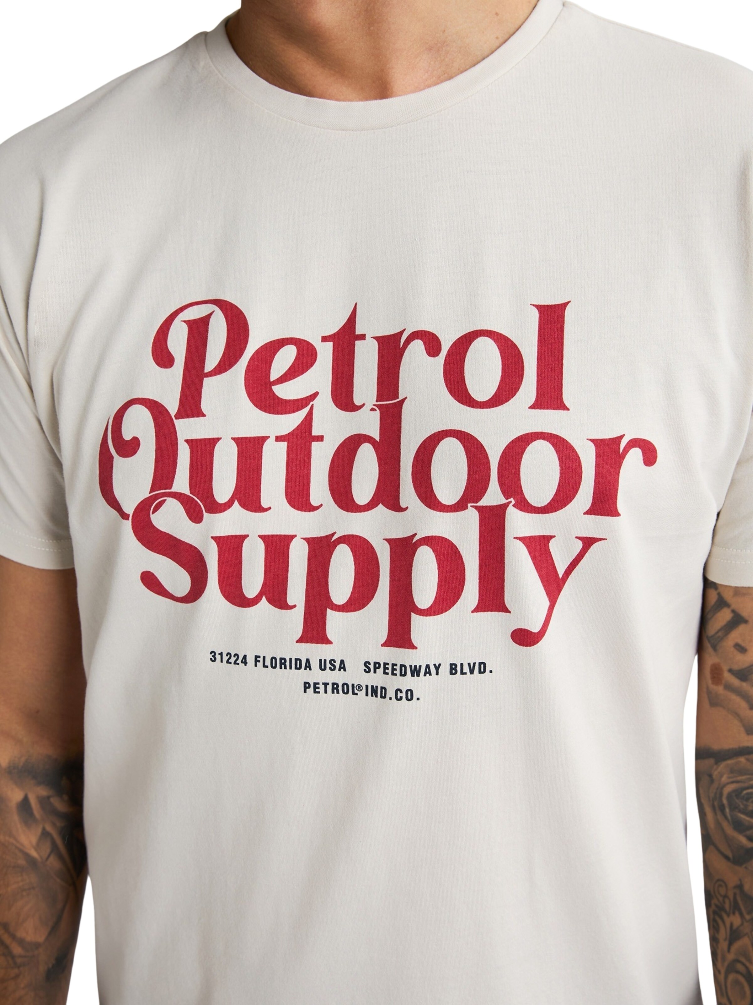 Petrol Industries T-Shirt in Weiß