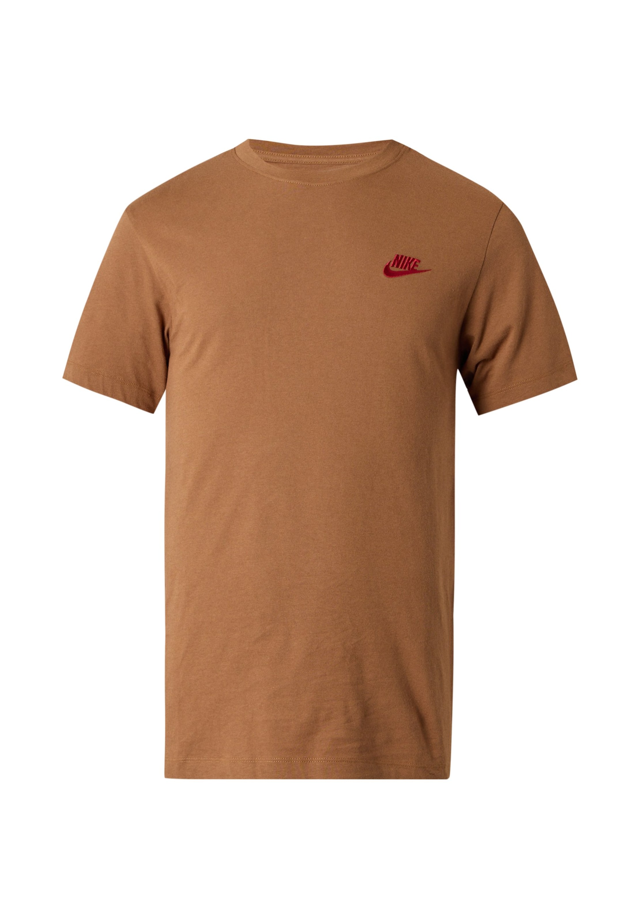 Nike Sportswear Regular fit Shirt 'CLUB' in Brown: front