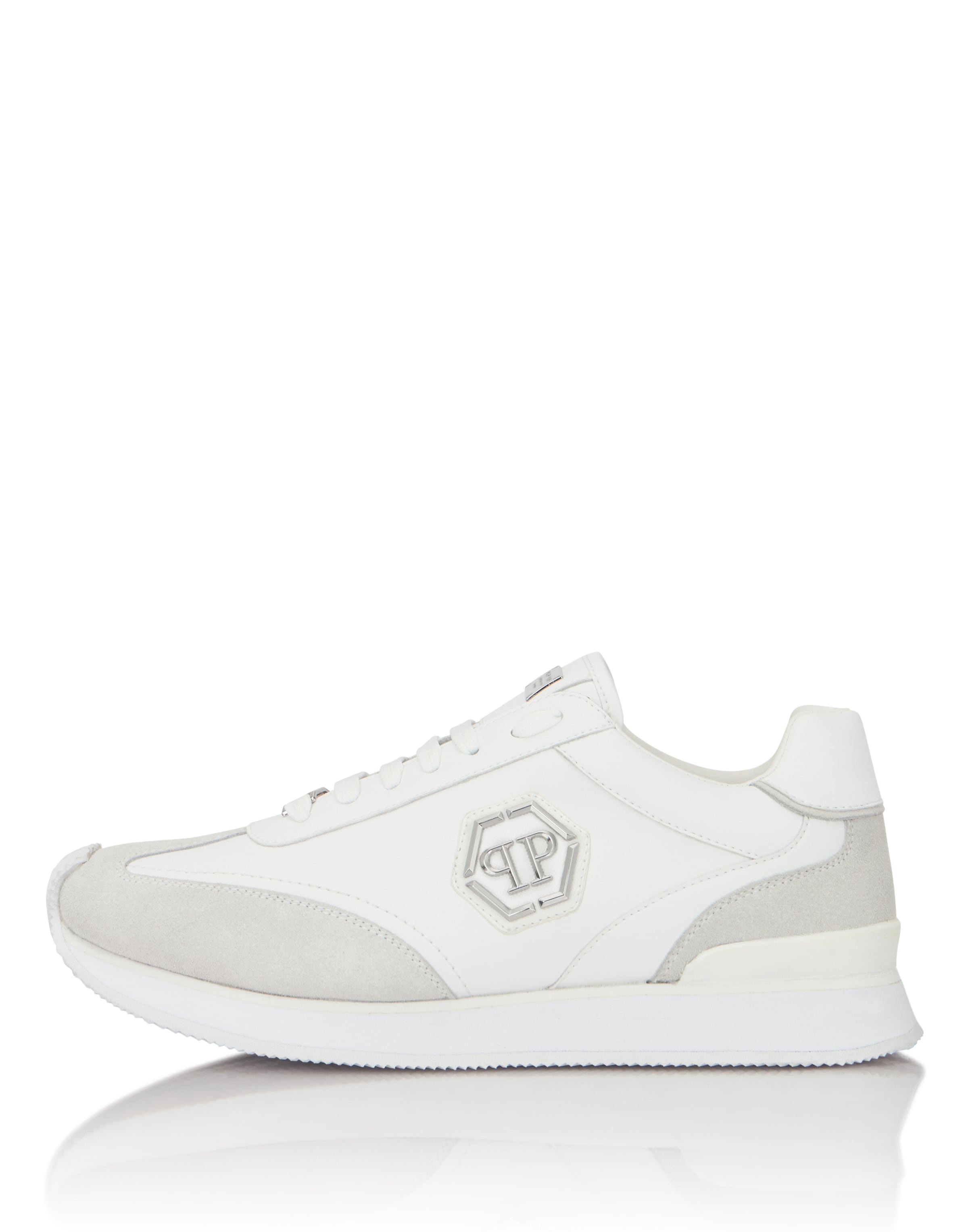 Philipp Plein Sneakers laag in 35 in de kleur Grijs / Wit, Productweergave