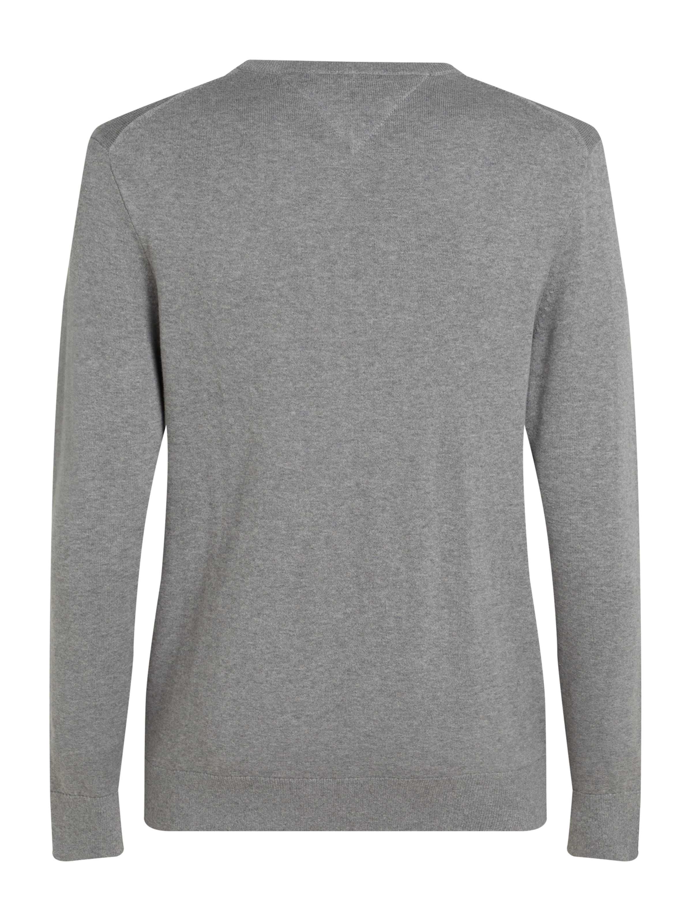 TOMMY HILFIGER Sweater 'ESSENTIAL' in Grey