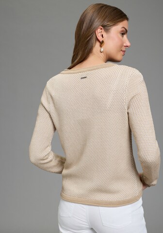 LAURA SCOTT Knit Cardigan in Beige