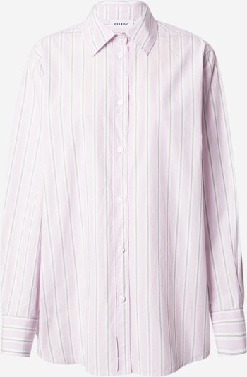 Camicia da donna WEEKDAY di colore grigio / sambuco / bianco, Visualizzazione prodotti