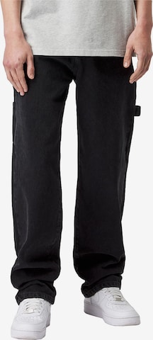 EIGHTYFIVE Baggy Jeans 'With Loop' in Schwarz: Vorderseite