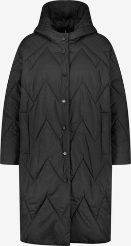 SAMOON Ανοιξιάτικο και φθινοπωρινό παλτό σε μαύρο: μπροστά