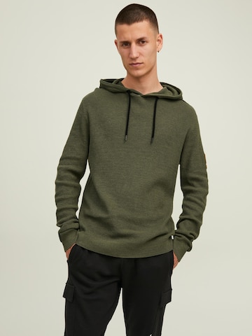 JACK & JONES Sweater in Green: front