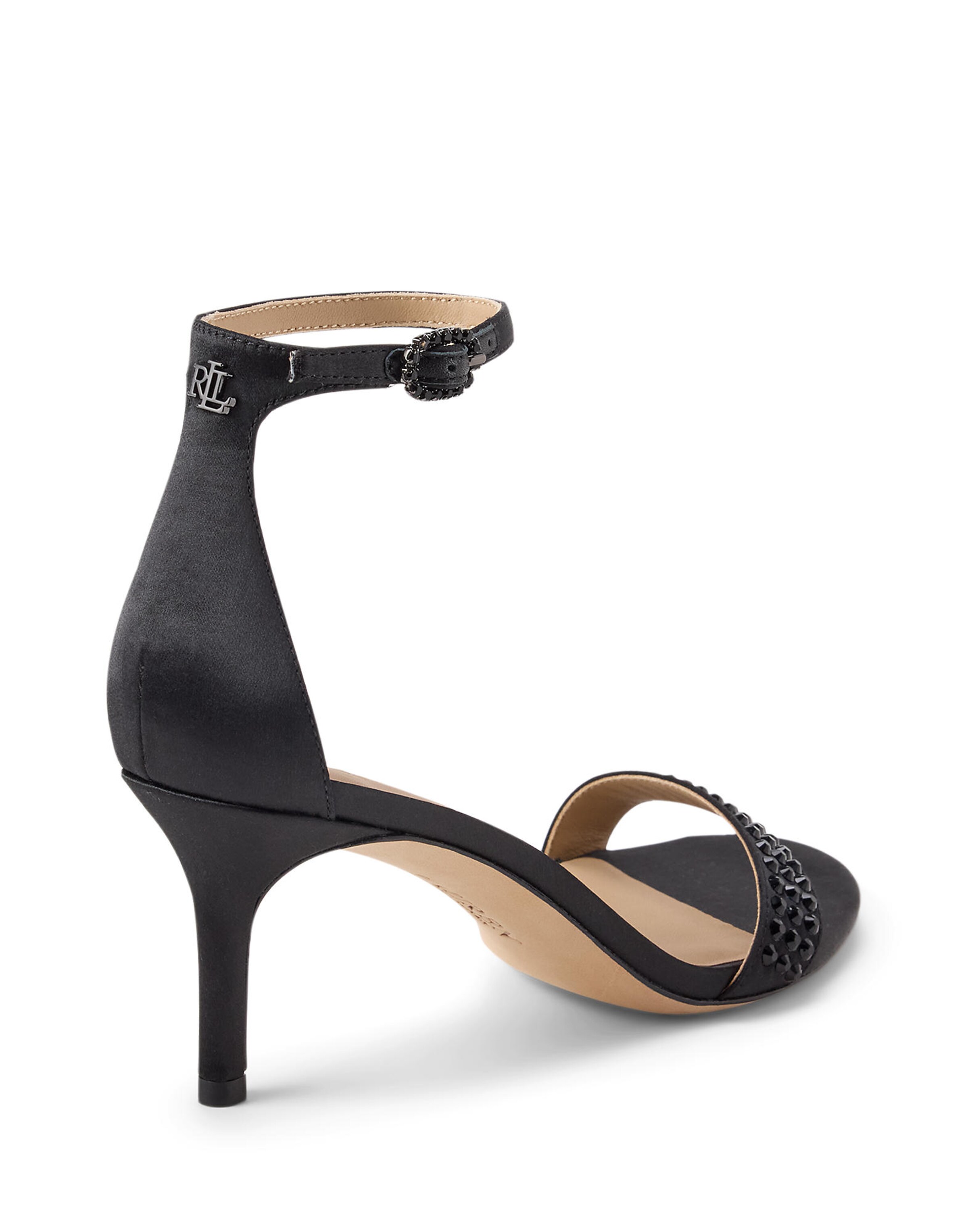 Sandale cu baretă 'ALLIE' de la Lauren Ralph Lauren pe negru