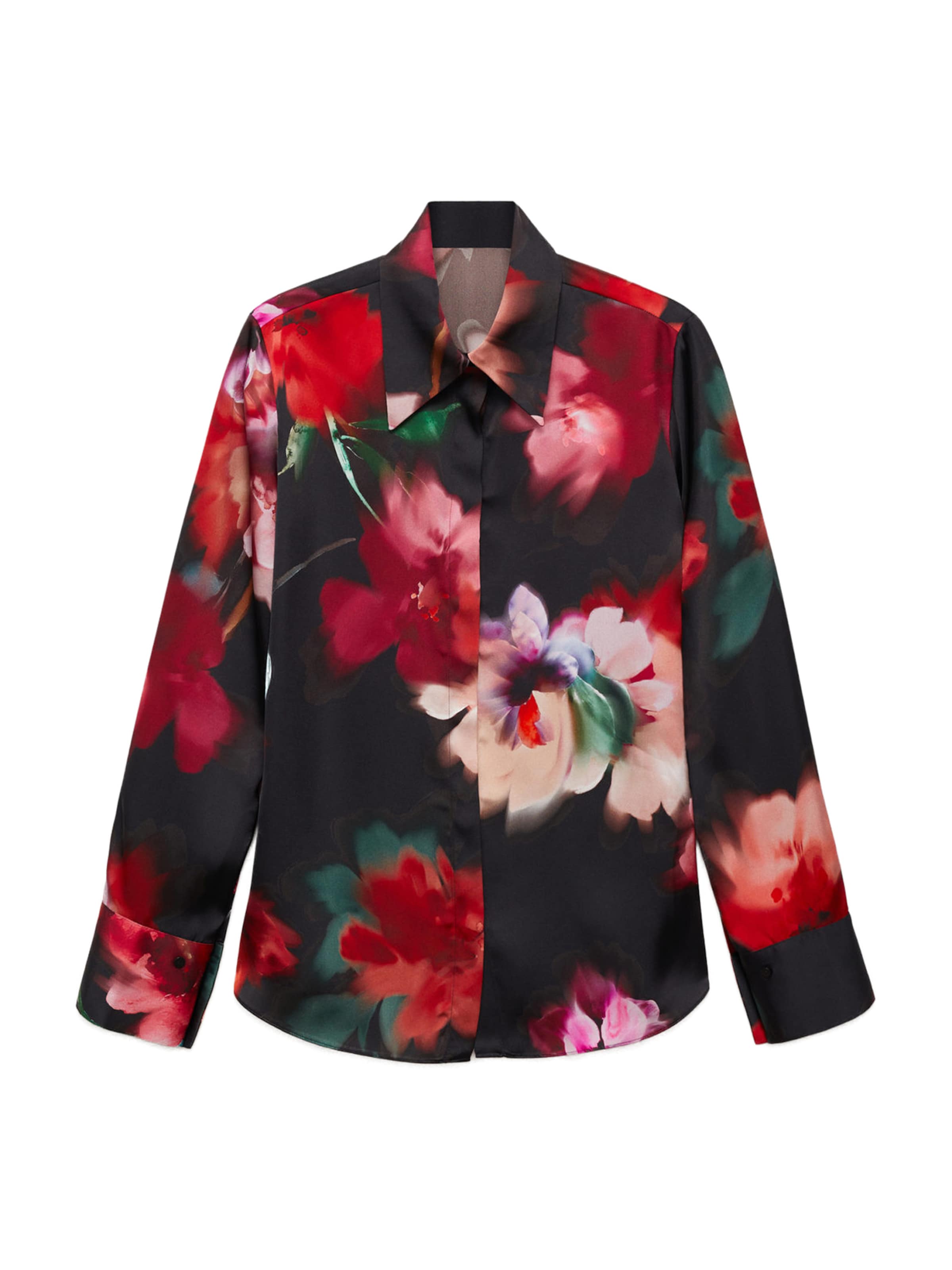 MANGO Blúzka 'SOFFY' - Čierna: predná strana