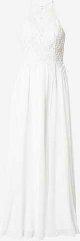 Laona Evening Dress in White: front