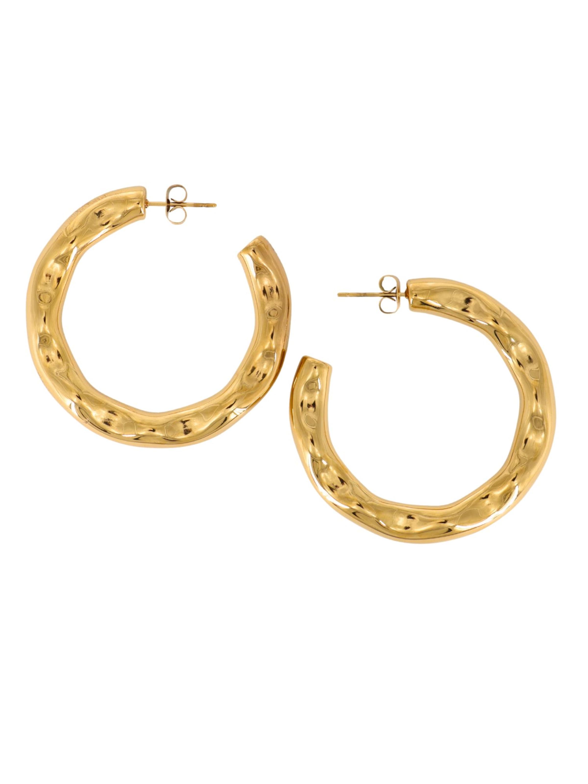 Fräulein Wunder Σκουλαρίκια σε χρυσό: μπροστά