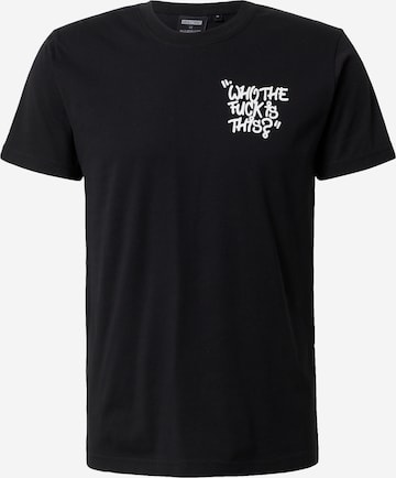 ABOUT YOU x Dardan Shirt 'Theo' in Zwart: voorkant