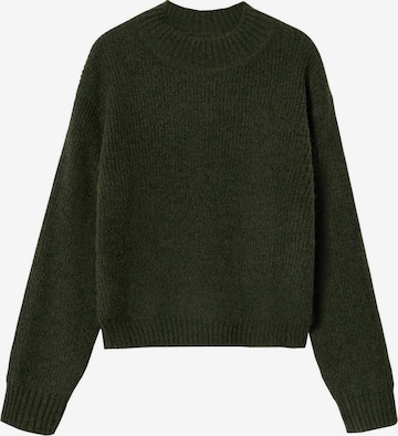 MANGO Pullover 'Rodinni' i grøn: forside