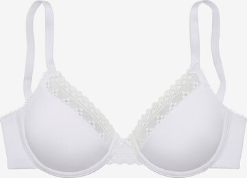 LASCANA Bra in White: front