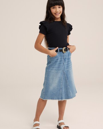 WE Fashion Rok in Blauw