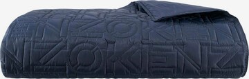 Kenzo Home Blankets 'LOGOSTITCH' in Blue: front