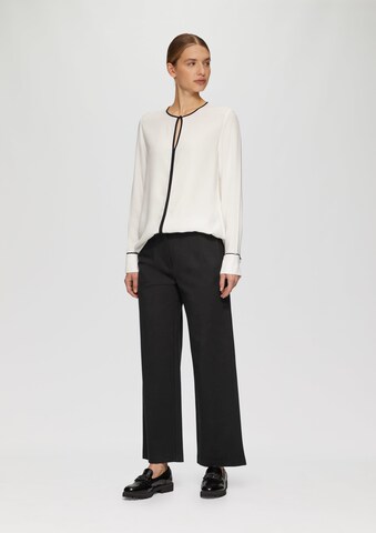 s.Oliver BLACK LABEL Wide leg Broek in Zwart