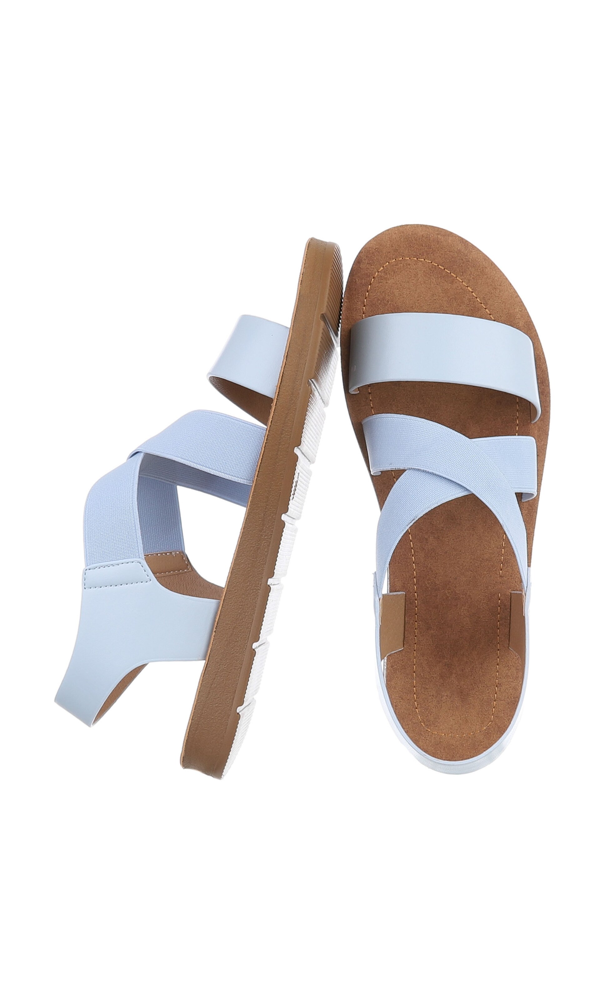 Ital-Design Strap Sandals in Blue