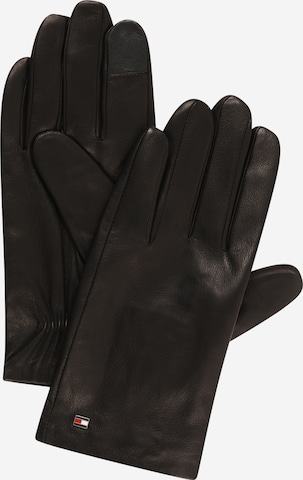 TOMMY HILFIGER Full Finger Gloves in Black: front