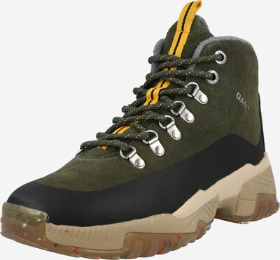 GANT Schnürboots 'Dandre' in gelb / khaki / schwarz, Produktansicht