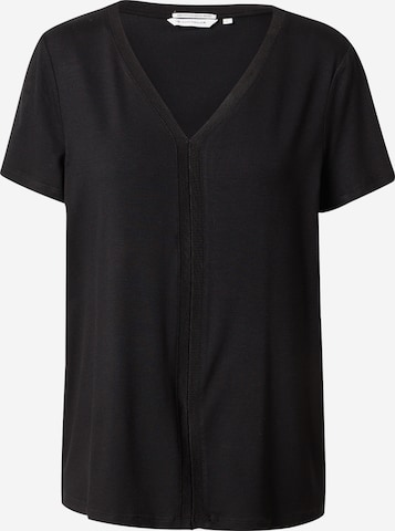 TOM TAILOR Shirt in Black: front