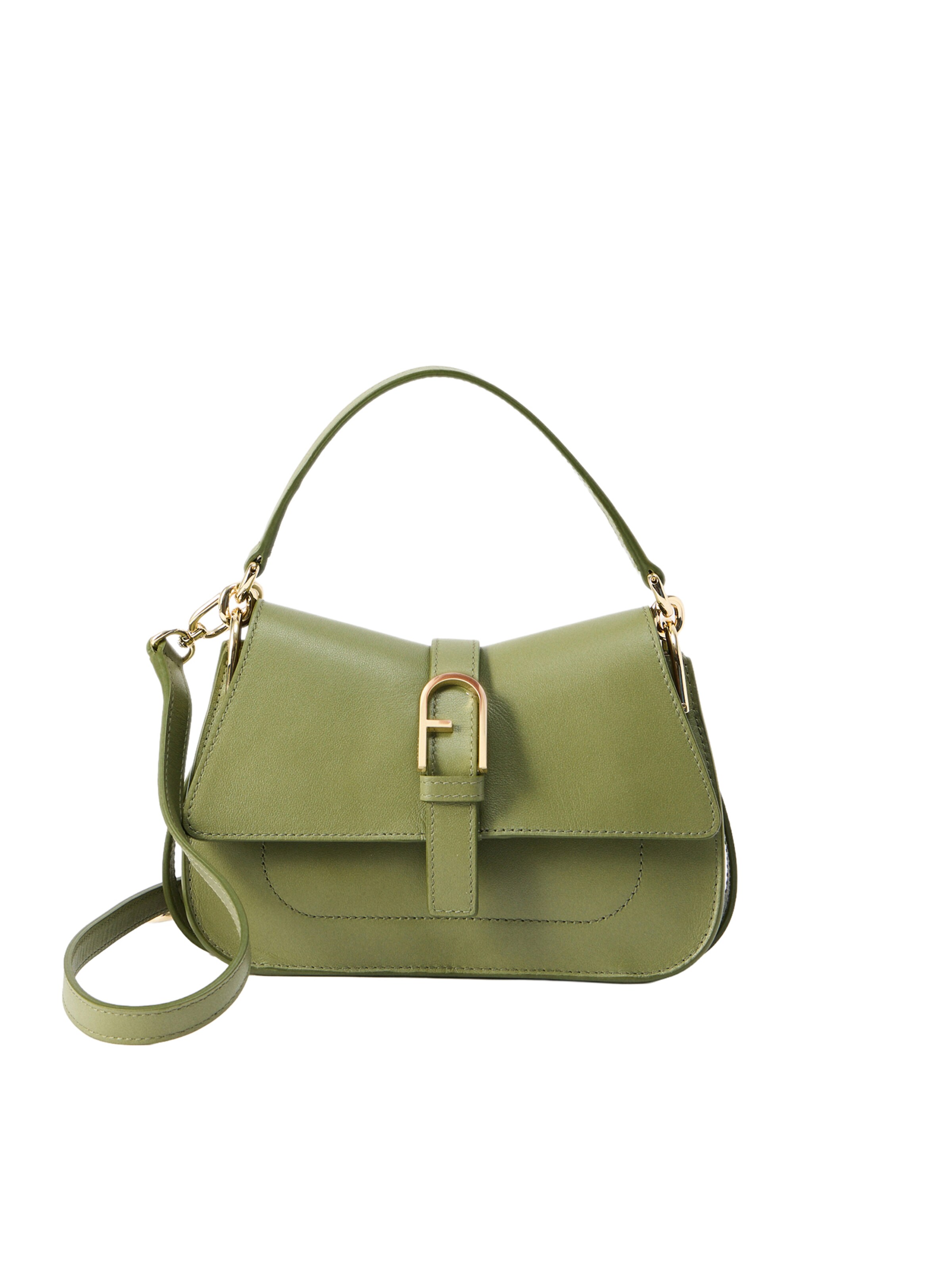 FURLA Handtasche 'FLOW' in Grün: Vorderseite