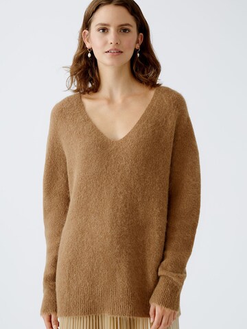 OUI Pullover in Braun: Vorderseite
