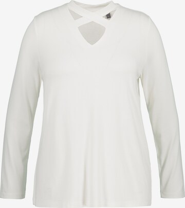 Ulla Popken Shirt in Wit: voorkant