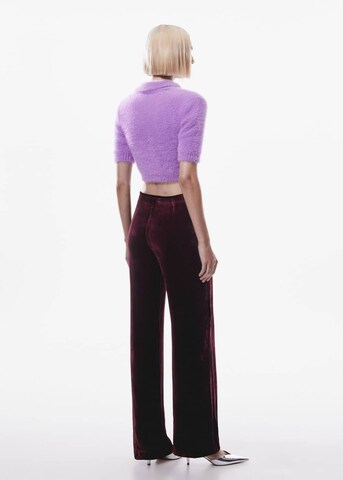 MANGO Boot cut Pants 'Juls' in Red