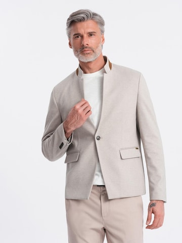 Giacca da completo di Ombre in beige: frontale