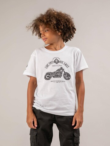 T-Shirt 'Park' Deeluxe en blanc : devant