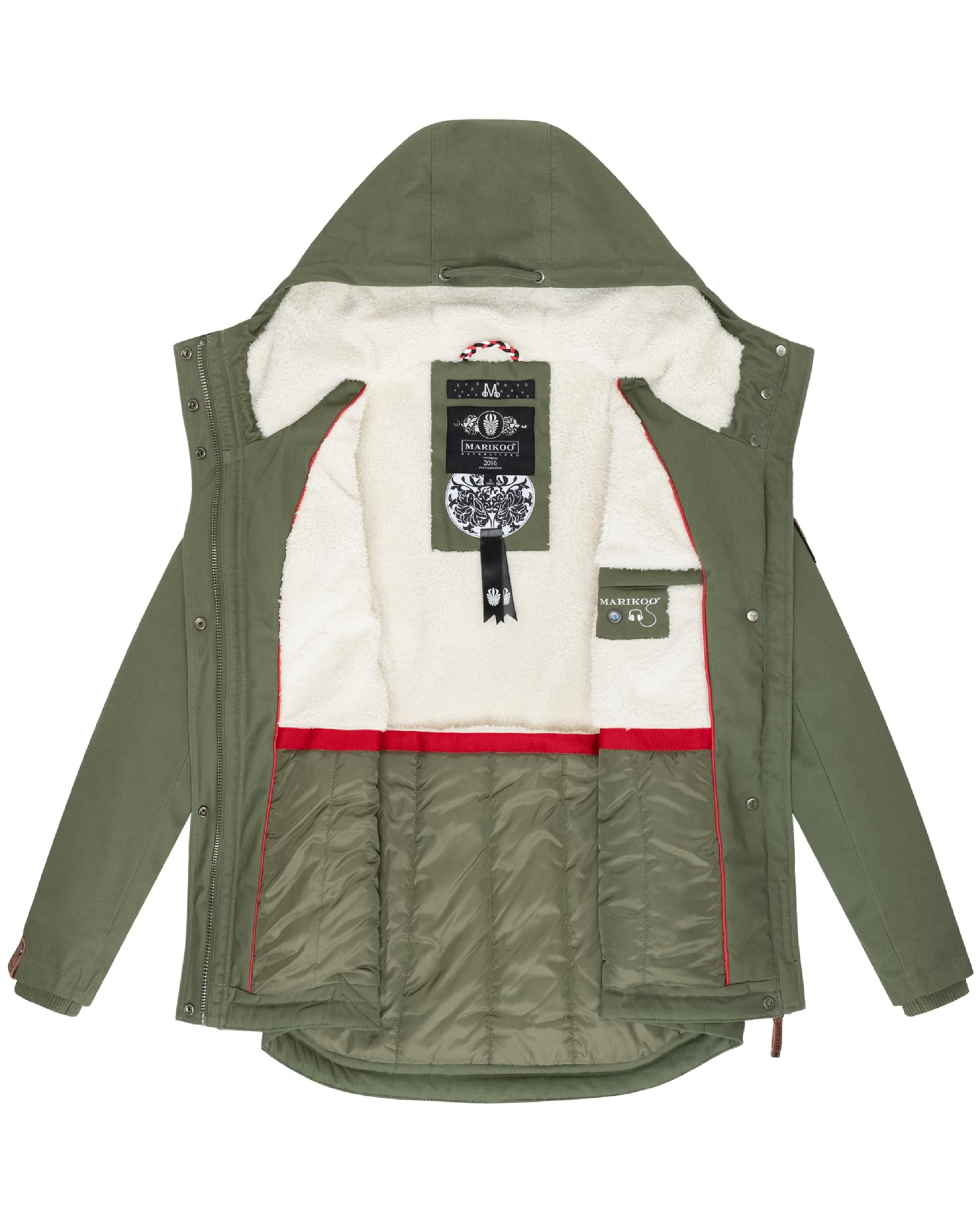 MARIKOO Зимняя парка 'Bikoo' в Зеленый