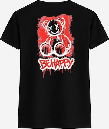 RMK Shirt 'Crazy Bär' in Schwarz: Vorderseite