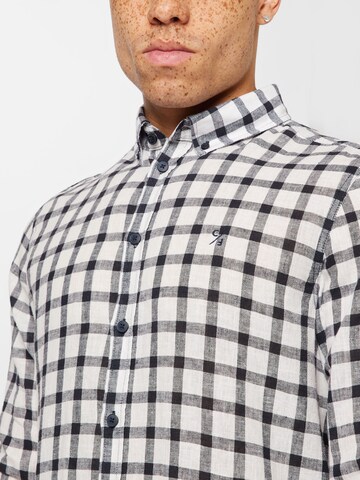 Casual Friday - Ajuste regular Camisa 'Anton' en blanco
