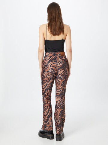 House of Sunny Flared Pants 'PARADISE' in Brown