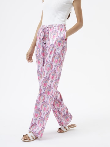 AIKI KEYLOOK Wide leg Broek 'Likeilove' in Roze