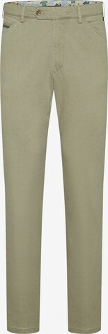 MEYER Regular Chino Pants 'Chicago' in Green: front